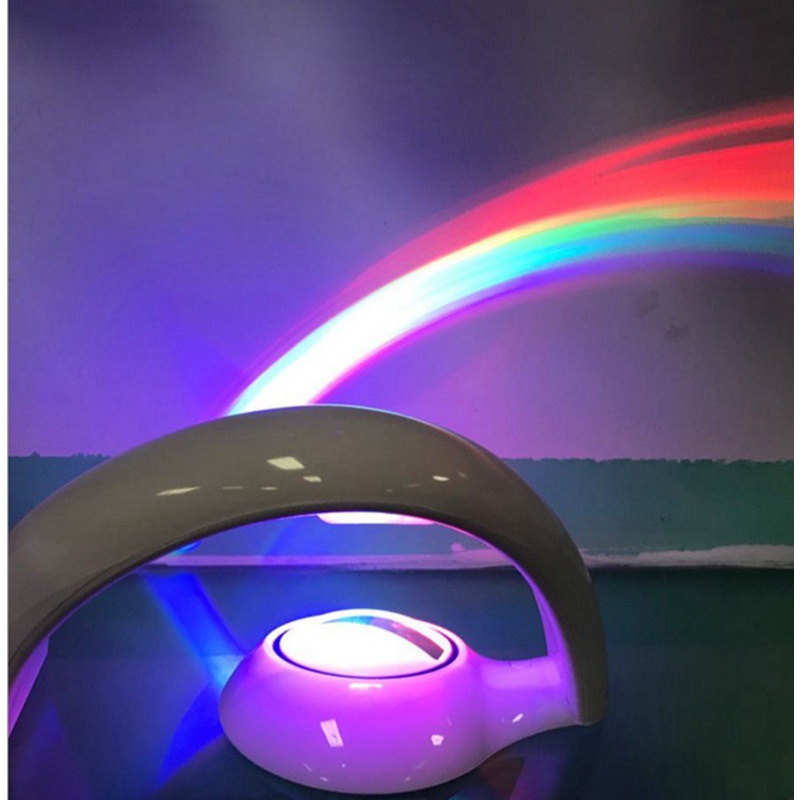 Đèn led trang trí rainbow hình cầu vồng với gam màu sáng dùng cho đèn ngủ hoặc trang trí