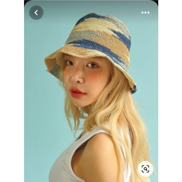 Nón bucket len họa tiết Camo/rằn ri_handmade