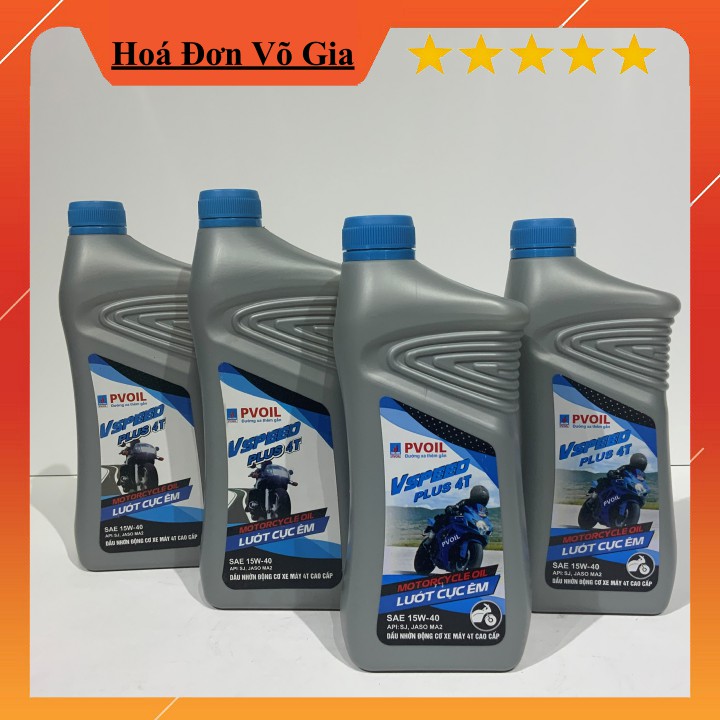 Dầu Nhớt PV OIL PLUS 4T 15W40 / 0.8L - 1L Dành cho xe máy