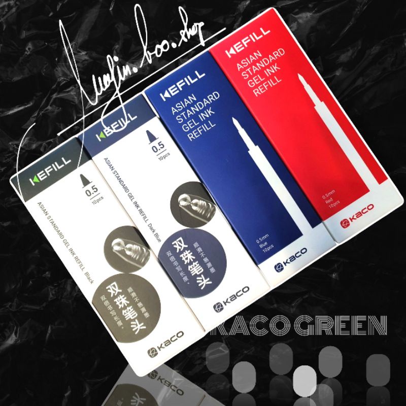 Ruột bút gel KACO PURE nét 0.5mm tuỳ chọn