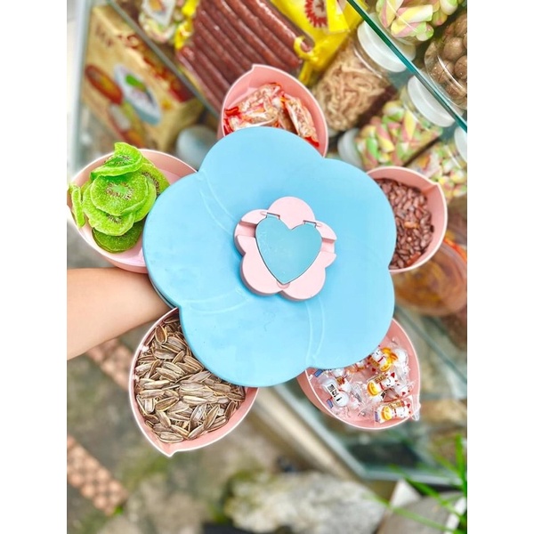 Khay mứt 5 vị xoay tròn