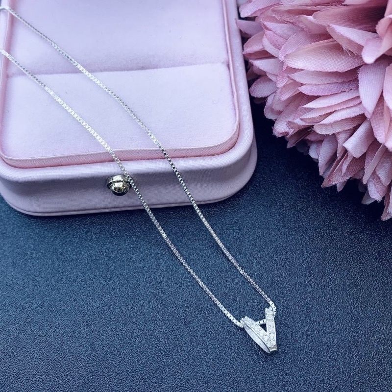 Dây chuyền nữ mặt chữ cái Bạc ta , siêu đẹp siêu rẻ - Vàng bạc Khải Khải