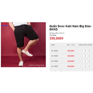 Quần Short Kaki Nam Big Size-A.K.Y.O.O