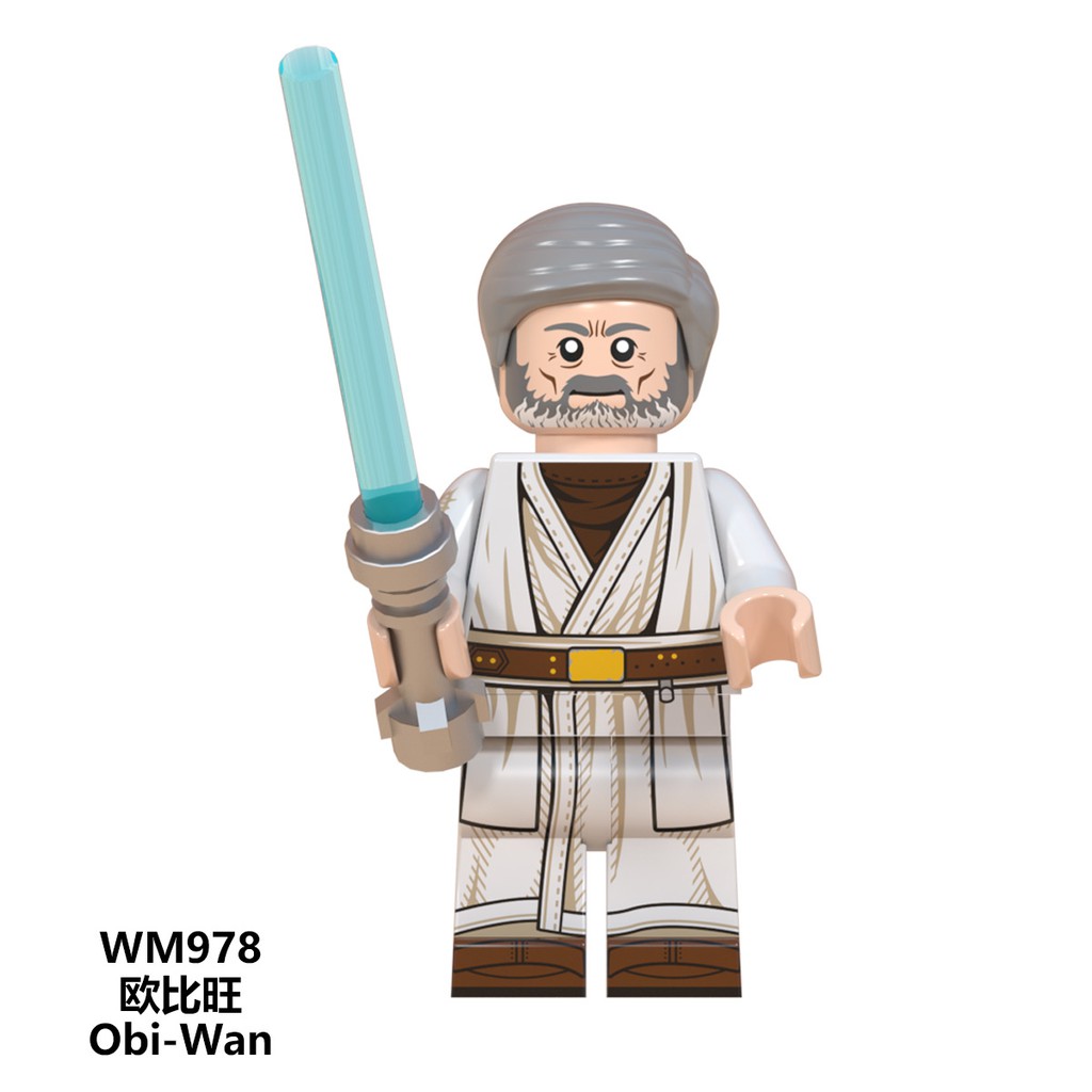 Star War Minifigures Các Mẫu Nhân Vật C-3PO Ben Skywalker Tarfful Han Solo Paz Vizla Luke Obi-wan Palpatine WM6091