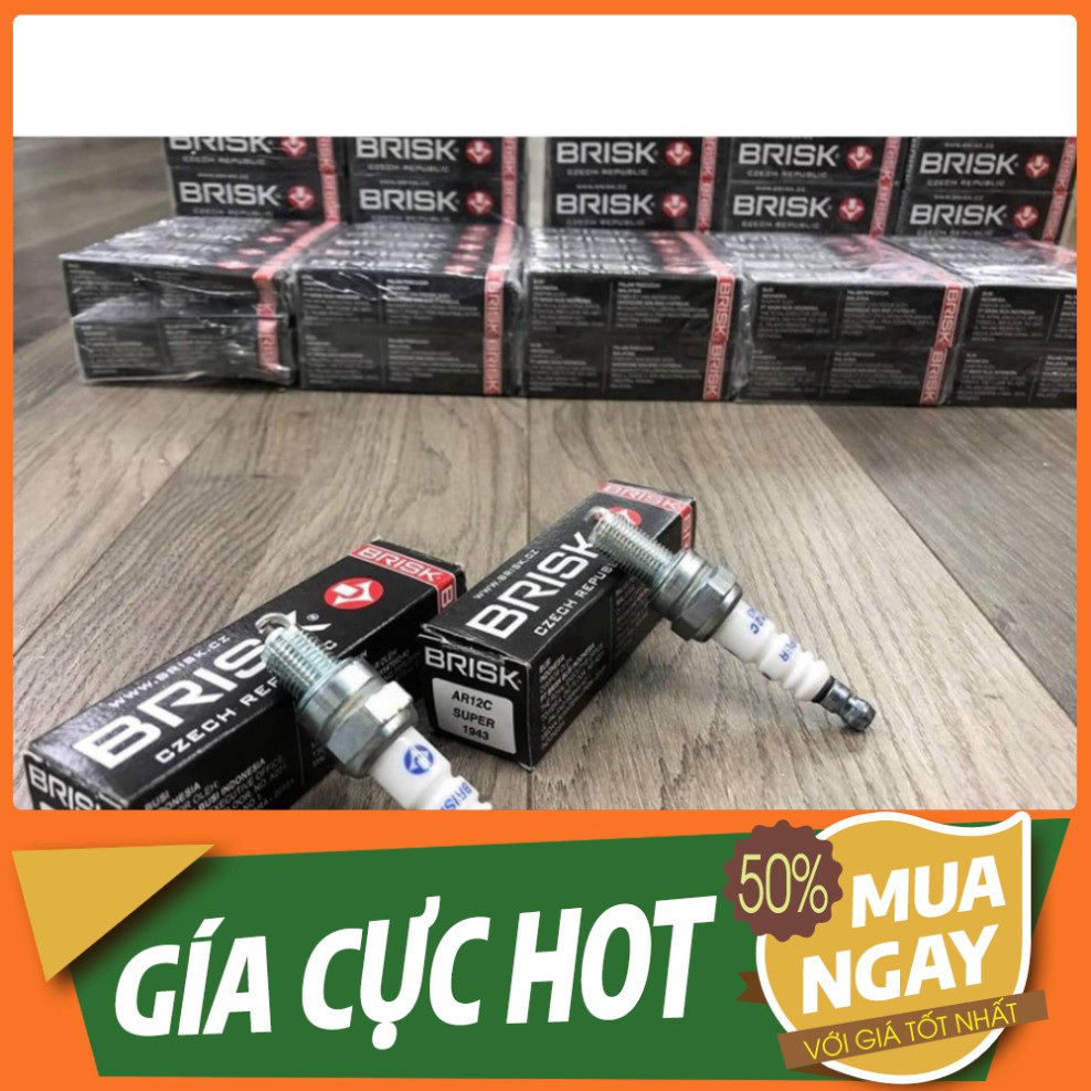 [GIÁ RẺ NHẤT] Bugi BRISK AR12C cho Exciter Winner Vario Click Raider Sonic . MS 800 ĐẠI_KA.SHOP