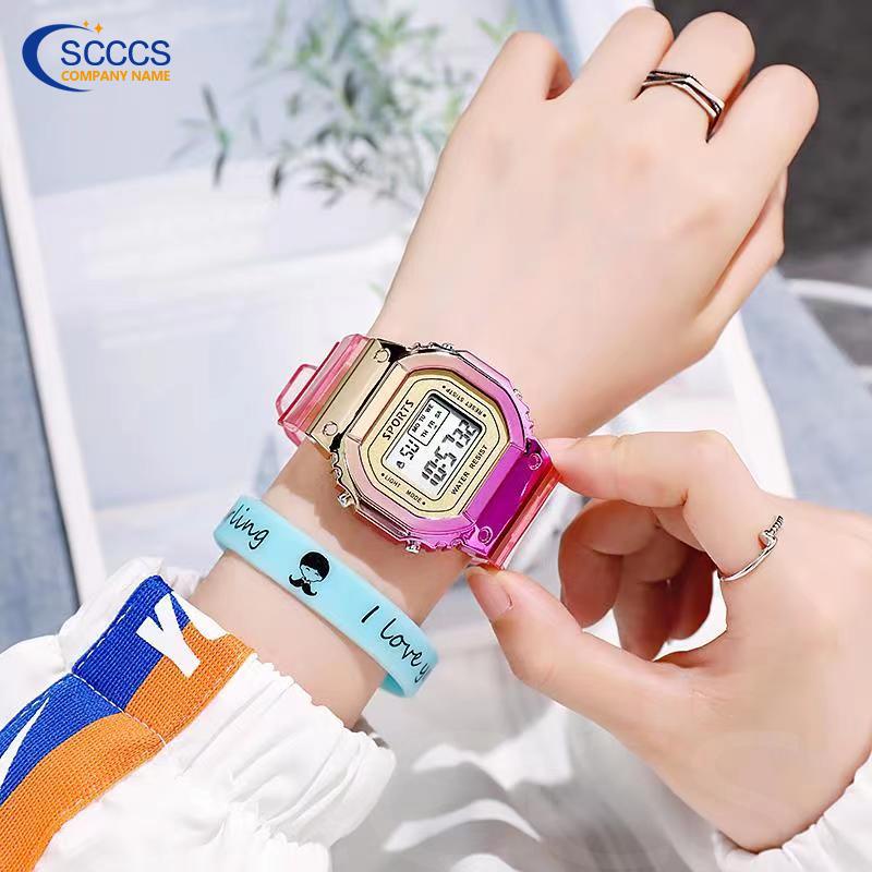 Đồng hồ điện tử chống thấm nước kiểu dáng thể thao thời trang cá tính cho nam nữ