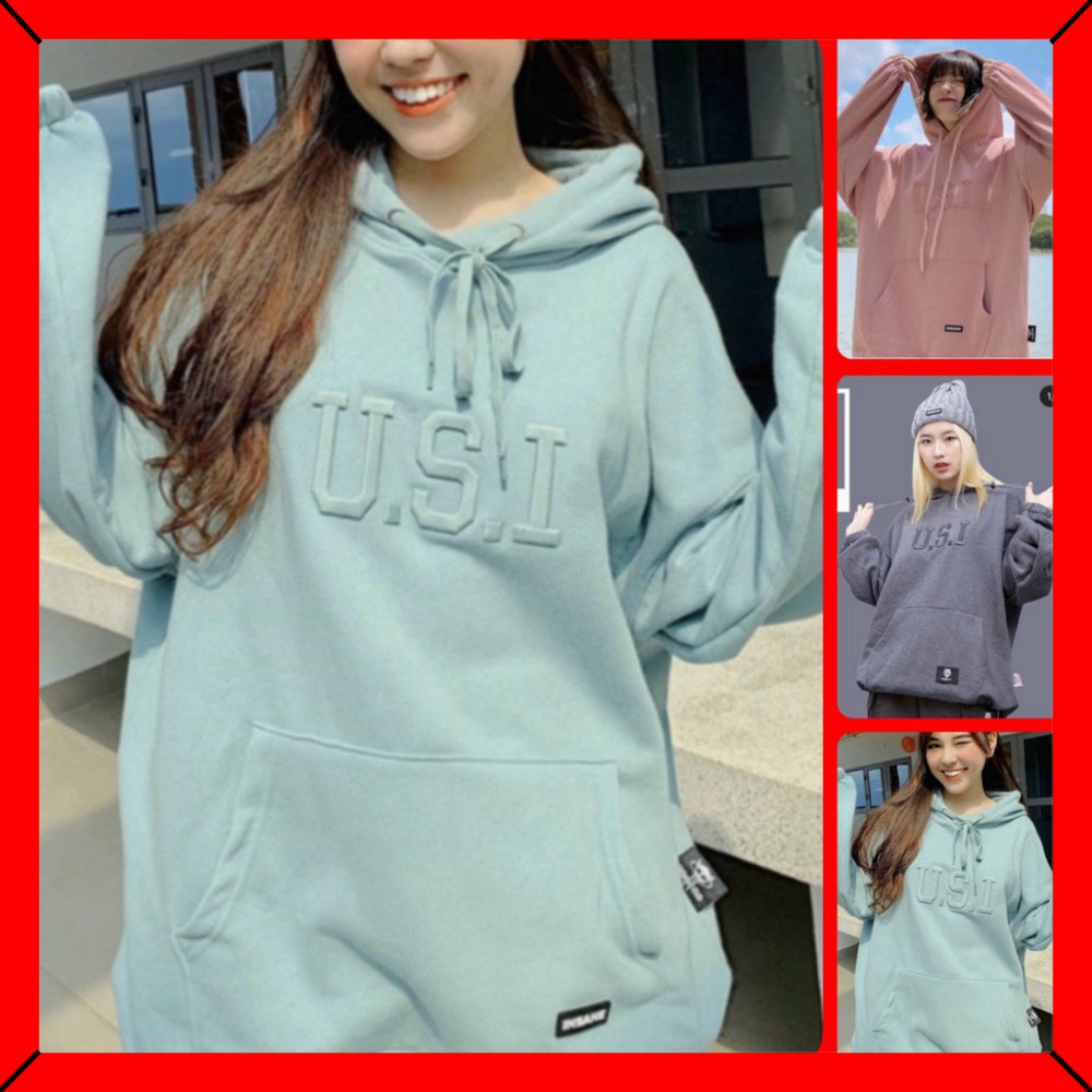 👫𝗟𝗼𝗮̣𝗶 𝗱𝗮̀𝘆🌿 ÁO KHOÁC NỈ NGOẠI - ÁO HOODIE U-S-I (MỚI) | BigBuy360 - bigbuy360.vn