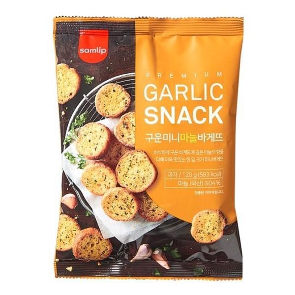 Bánh mì sấy bơ tỏi Hàn Quốc Garlic Snacks 120gr