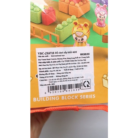 Bộ đồ chơi xếp khối 46M bột mì