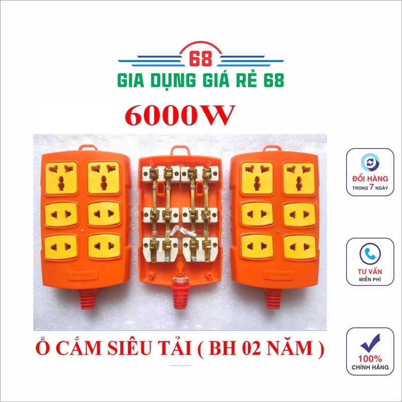 Ổ cắm siêu chịu tải HINOKI 6000w