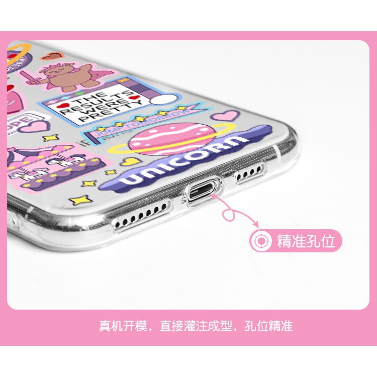 Ốp Điện Thoại Silicon Trong Suốt Viền Màu Cho Iphone12Mini / 12 / 12pro / 12promax / 11 / 11pro / 11promax / X / Xs / Xr / Xsmax6 / 6s 6plus / 7 / 8 / 7plus / Se2