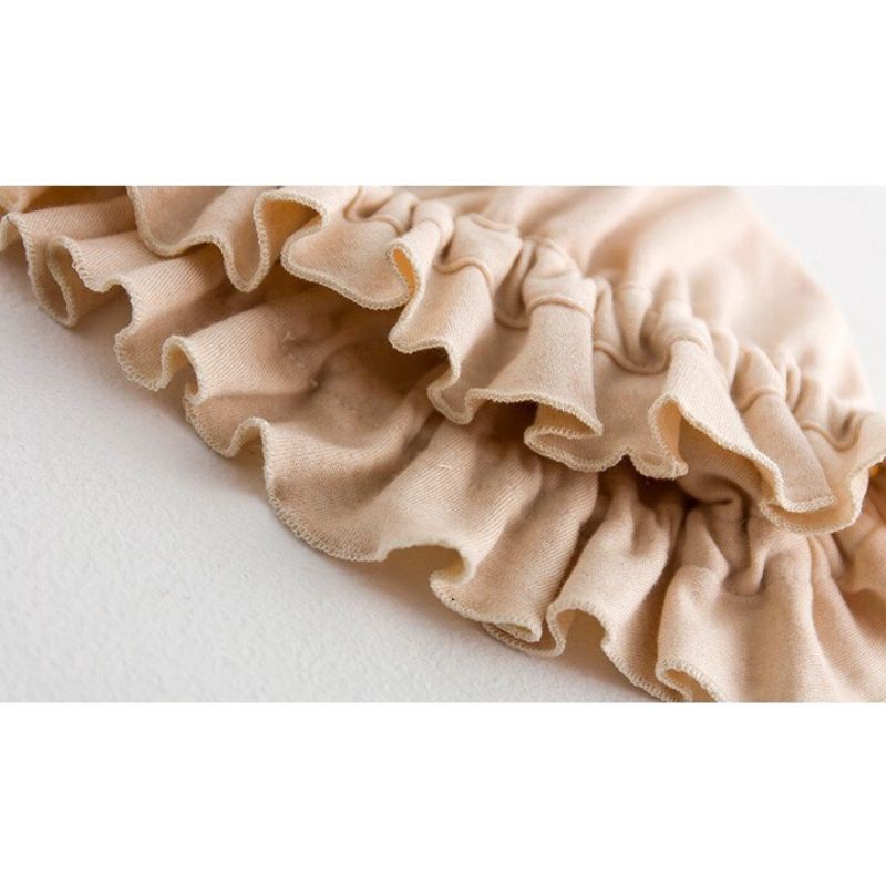 Nón Trùm Đầu Mũ Beanie Cho Bé Gái 0-1 Tuổi Chất Liệu Cotton Hữu Cơ An Toàn Cho Bé