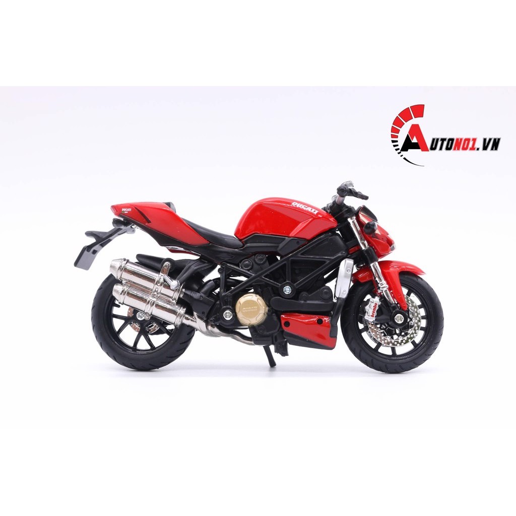 MÔ HÌNH XE MÔ TÔ DUCATI STREETFIGHTER S RED 1:18 MAISTO 5812