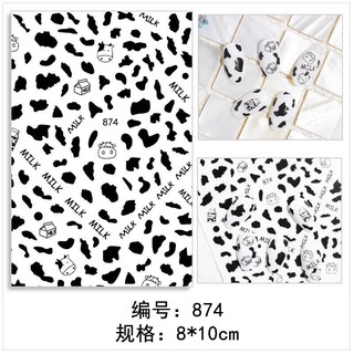 sticker bò sữa - phụ kiện nail