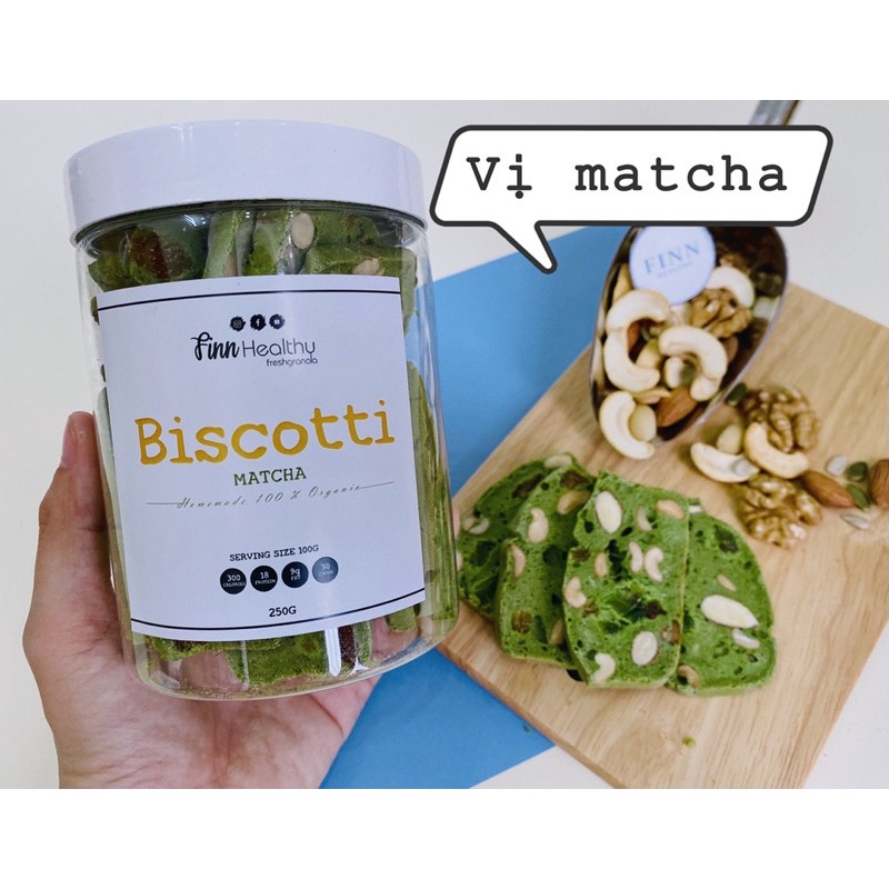 BÁNH BISCOTTI NGUYÊN CÁM GIẢM CÂN 250g by FINNHEALTHY | BigBuy360 - bigbuy360.vn