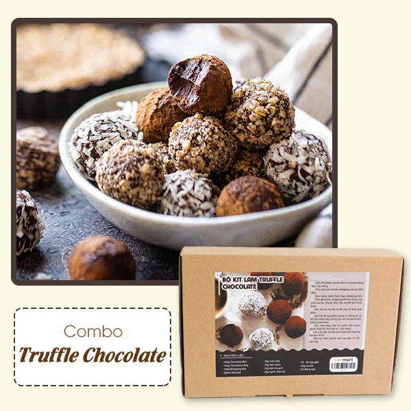 Bộ kit làm truffle chocolate