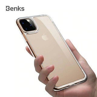Ốp lưng Benks cho iPhone 12, 12 Pro, 12 Pro Max lưng kính trong viền TPU siêu đẹp