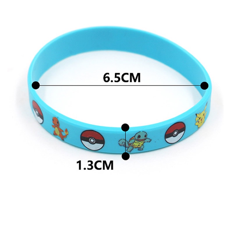 Vòng Đeo Tay Bằng Silicone In Hình Pikachu Dễ Thương Dành Cho Bé
