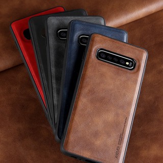 Ốp lưng da PU X-level cho Samsung S10/ S10 Plus/ S10+ viền dẻo chống sốc sang trọng