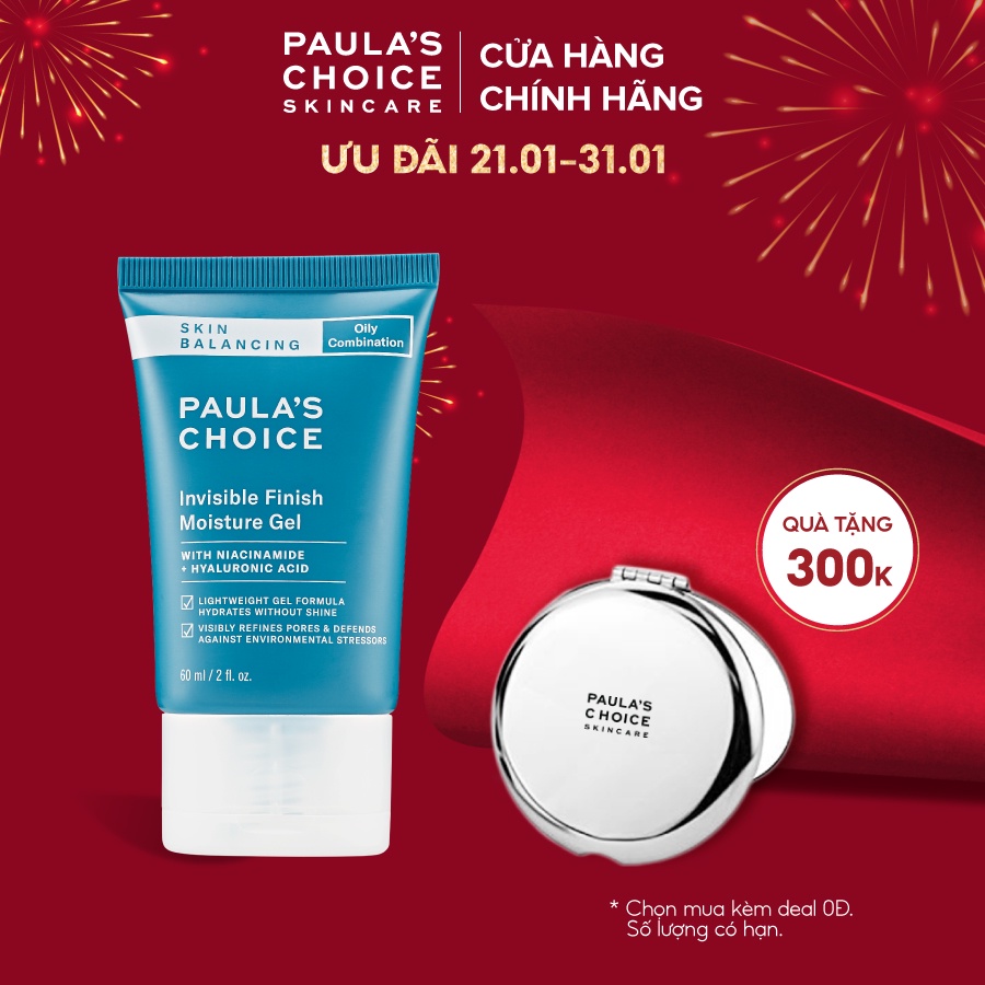 Kem dưỡng ẩm kiểm soát dầu Paula’s Choice Invisible Finish Moisture 60ml 3400