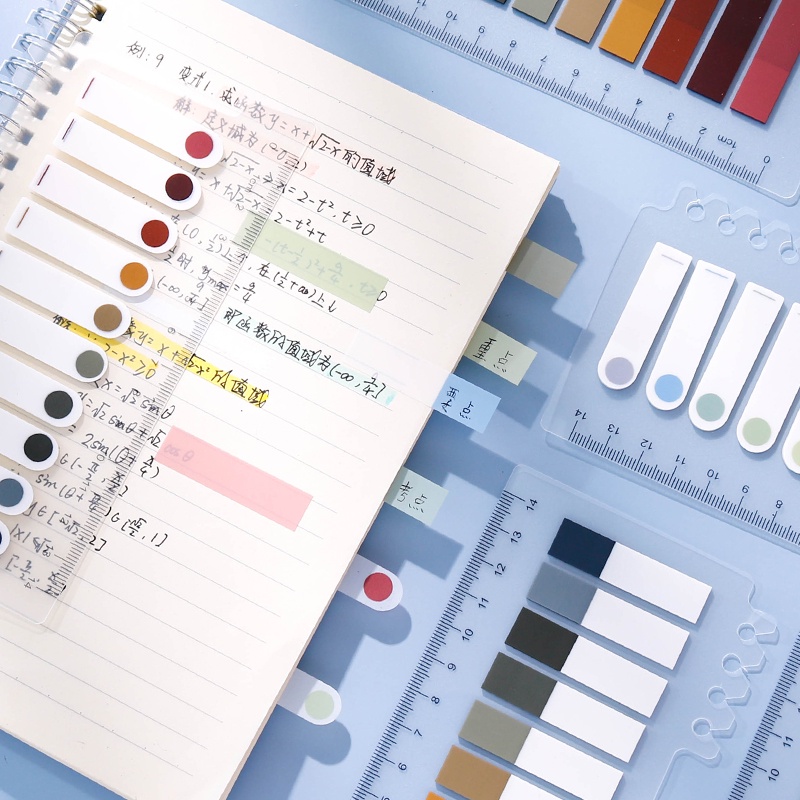 Bộ 200 Tờ Giấy Ghi Chú Đánh Dấu Trang Sách Hình Hoa Morandi Đáng Yêu