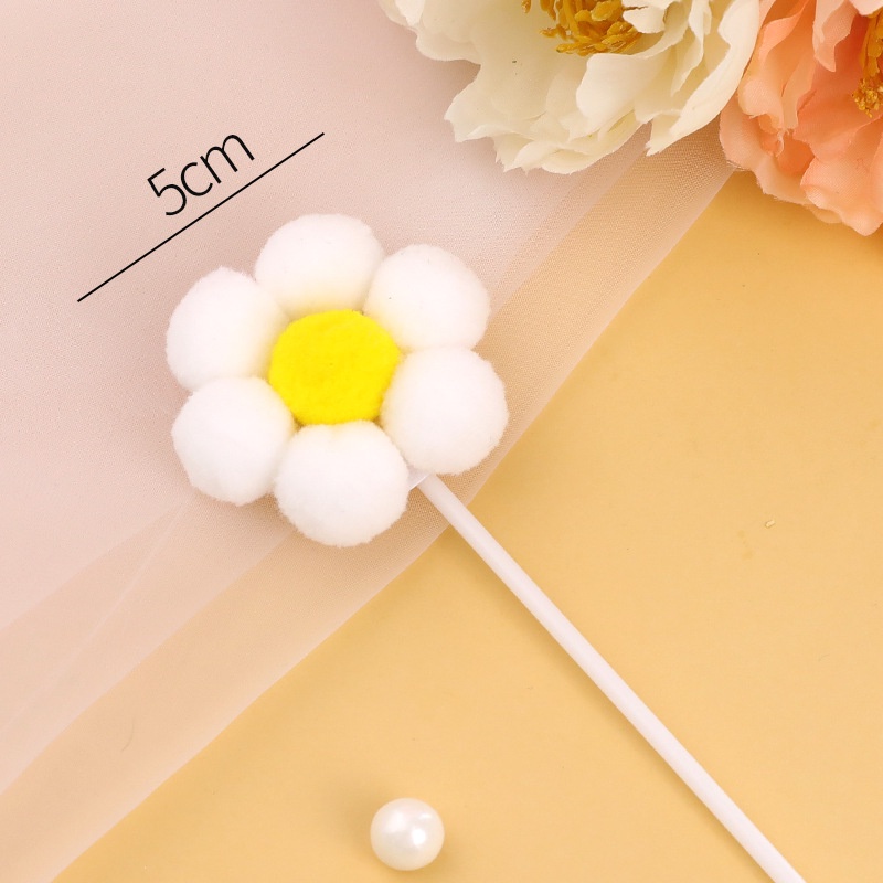 Phụ Kiện Trang Trí Bánh Kem Hình Hoa Hướng Dương 3D Dễ Thương