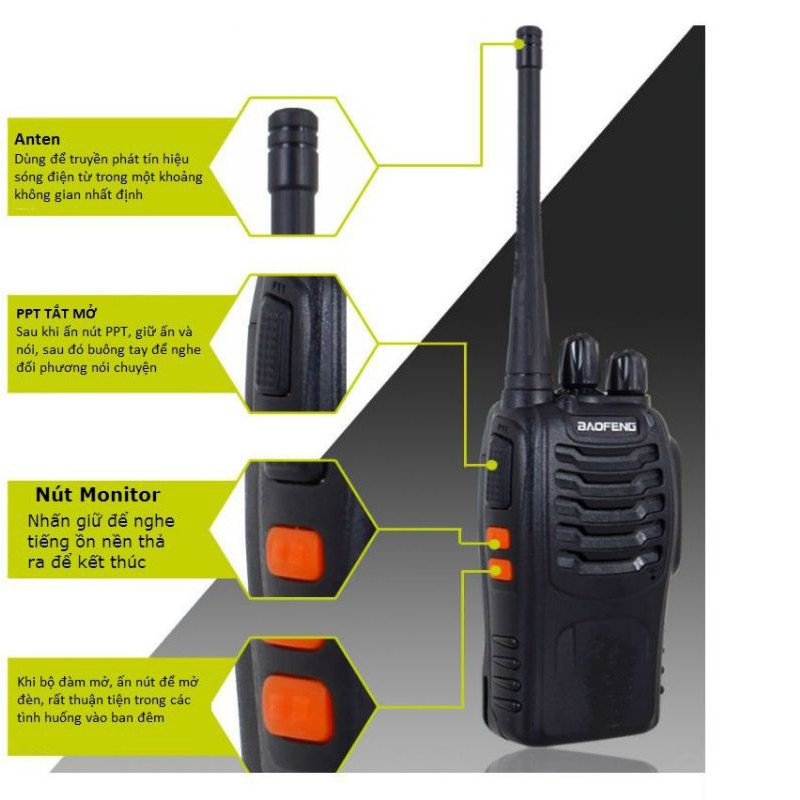 combo 2 Máy bộ đàm Baofeng BF888S,,,