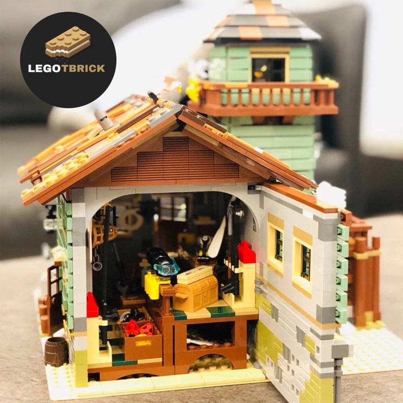 Đồ chơi lắp ráp mô hình thông minh Nhà cá - IDEAS Nhà câu cá vui vẻ Tbrick - nonlego