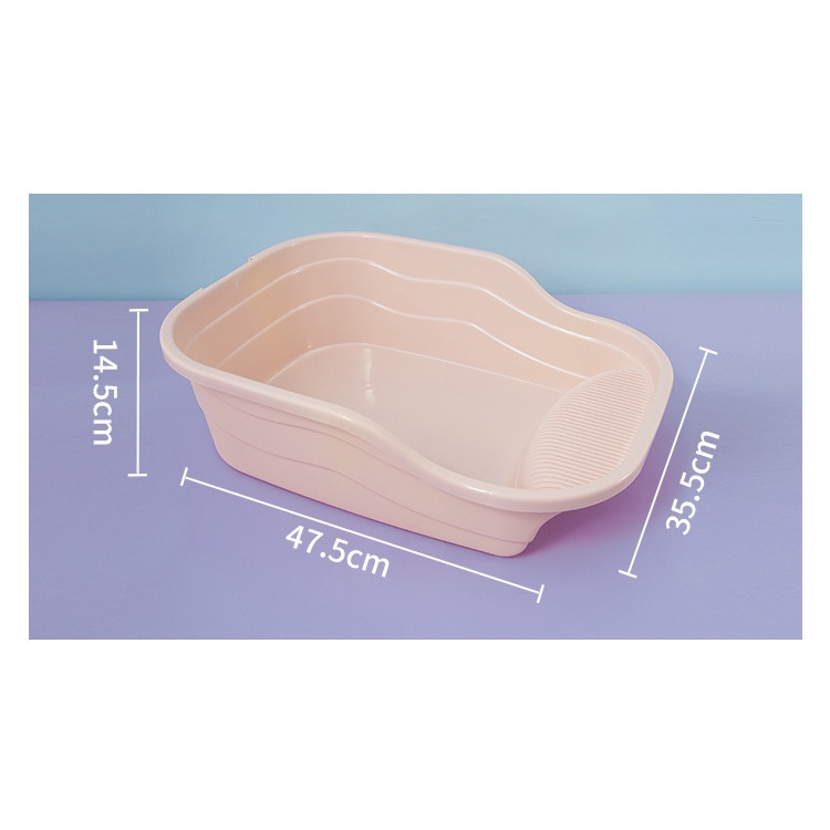 Khay vệ sinh cho mèo hình chữ nhật kèm xẻng