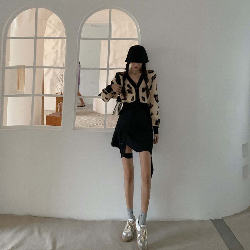 [ HÀNG ORDER ] Áo khoác cardigan Tiric croptop họa tiết da báo CÓ HÌNH THẬT | BigBuy360 - bigbuy360.vn