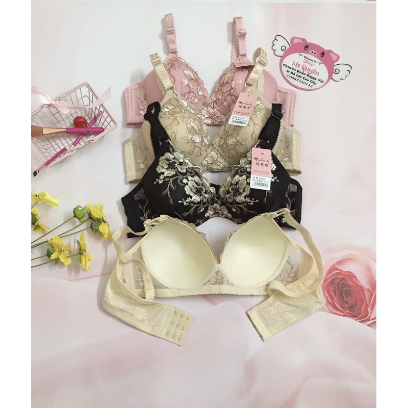 Áo lót ren thêu 4D không mút không gọng, ôm sát bầu ngực- siêu phẩm cho ngày hè năng động