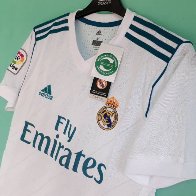 Áo Thun Jersey Juara Ucl Real Madrid Home 2017 / 18