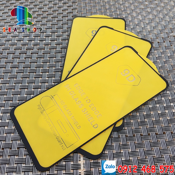 Kính cường lực Full màn hình 9D,21D dành cho iPhone X,XS, XR, XS Max, 11,12 Mini,13 -Cảm ứng mượt mà