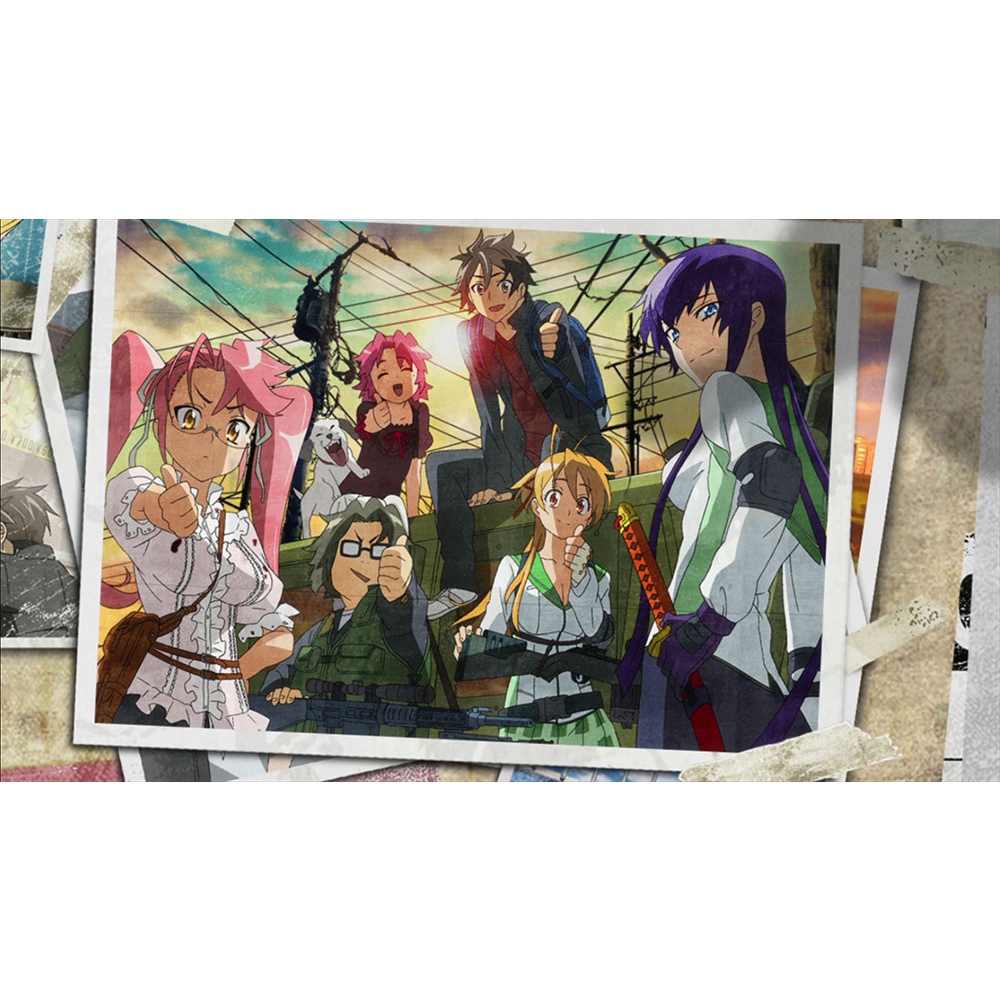Poster A3 dán tường Anime, decal 30x42 trang trí có keo Highschool Of The Dead Wallpapers 1