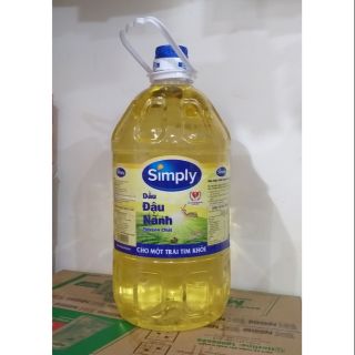 Dầu đậu nành nguyên chất Simlpy can 5 lít