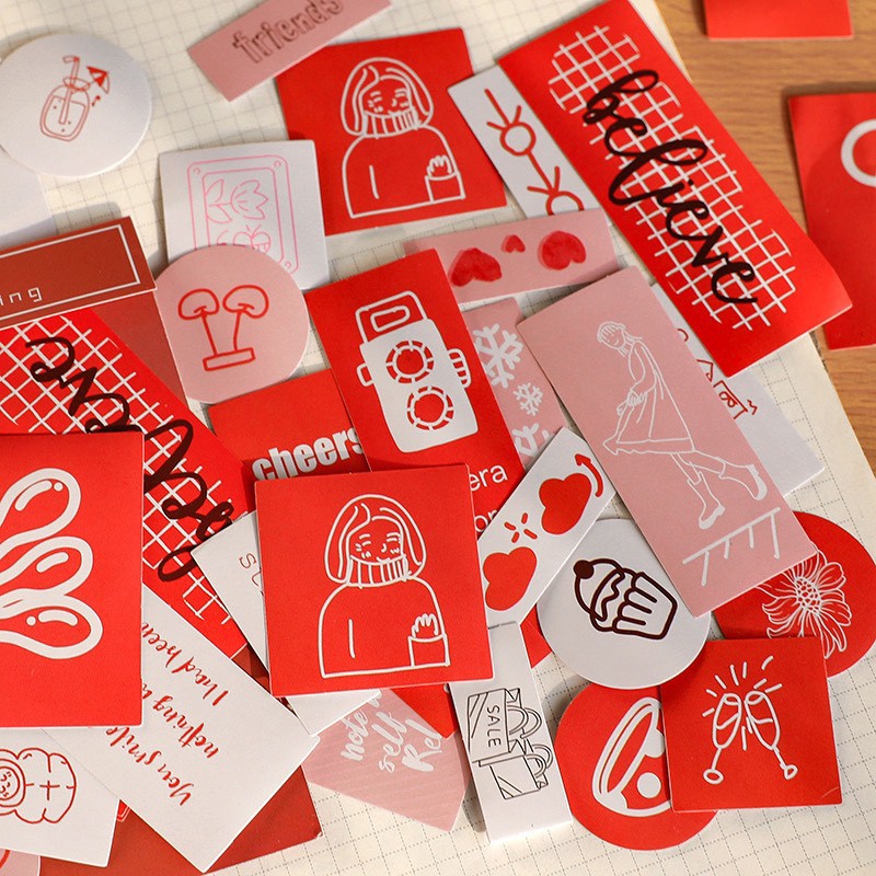 Bộ 40 Sticker phong cách Nitro hiện đại (SB05)