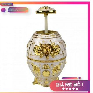 RẺ VÔ ĐỊCH Lọ đựng tăm mạ vàng phong cách Hoàng Gia sang trọng