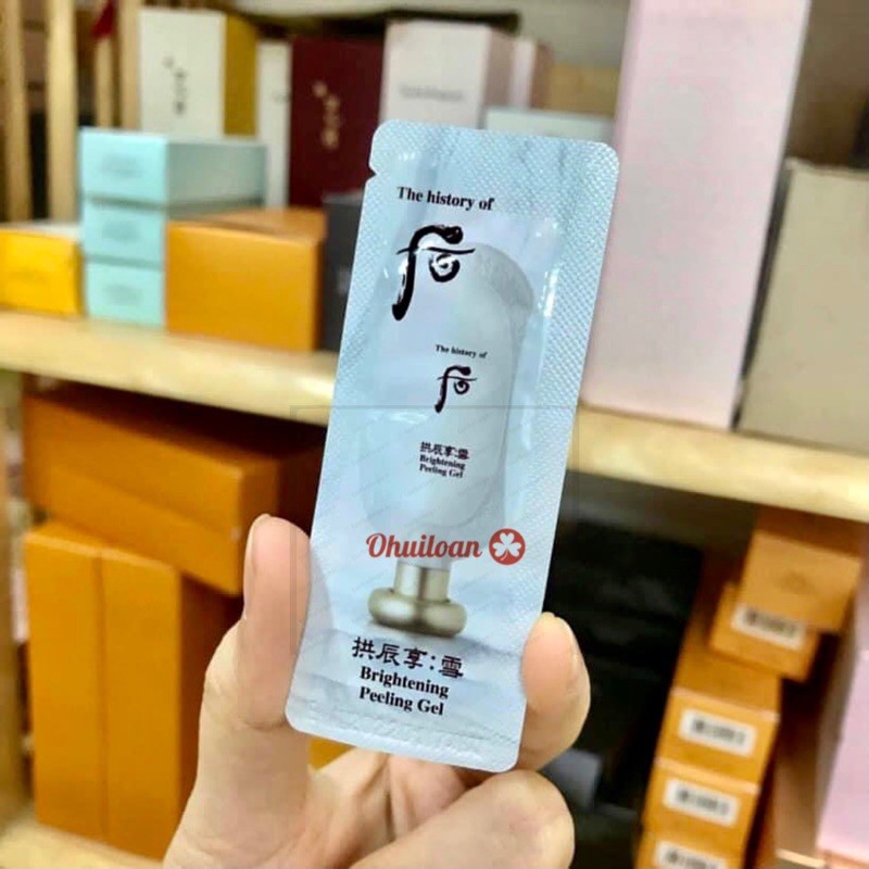 Com bo 10 gói tẩy tế bào chết dạng kỳ làm sáng da. Brightening Gel whoo