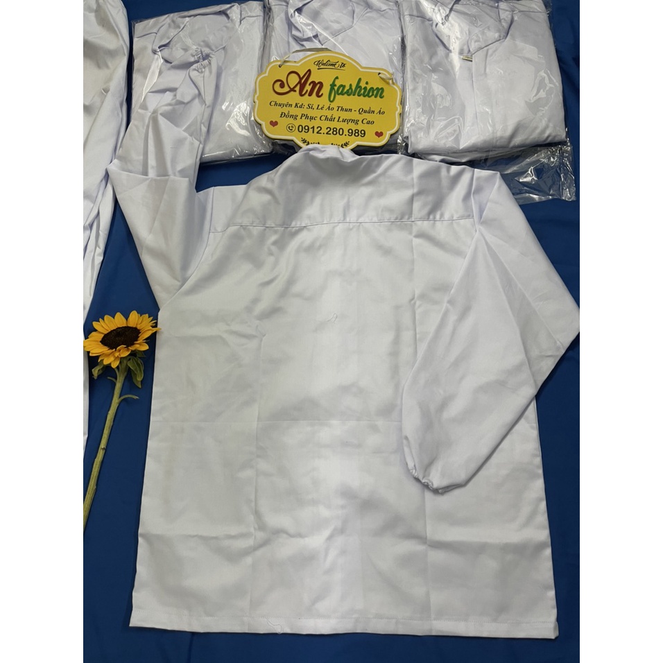 Quần áo thủy sản dùng trong ngành chế biến thủy sản vải siêu mềm hàng đẹp - mềm mịn.