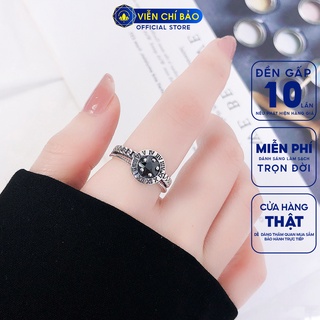 Nhẫn bạc nữ Black Watch chất liệu bạc Thái 925 liệu bạc 925 thời trang phụ kiện trang sức nữ Viễn Chí Bảo N000161