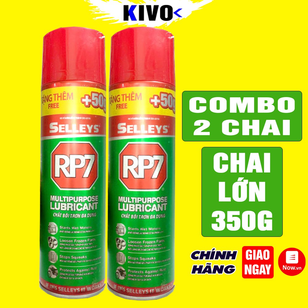 [COMBO 2 CHAI] Chai Xịt Chống Rỉ Sét Selleys RP7 350g (493ml) -Bình Xịt Bôi Trơn Xích Xe Đạp, Động Cơ,...-Vệ Sinh Sên Xe