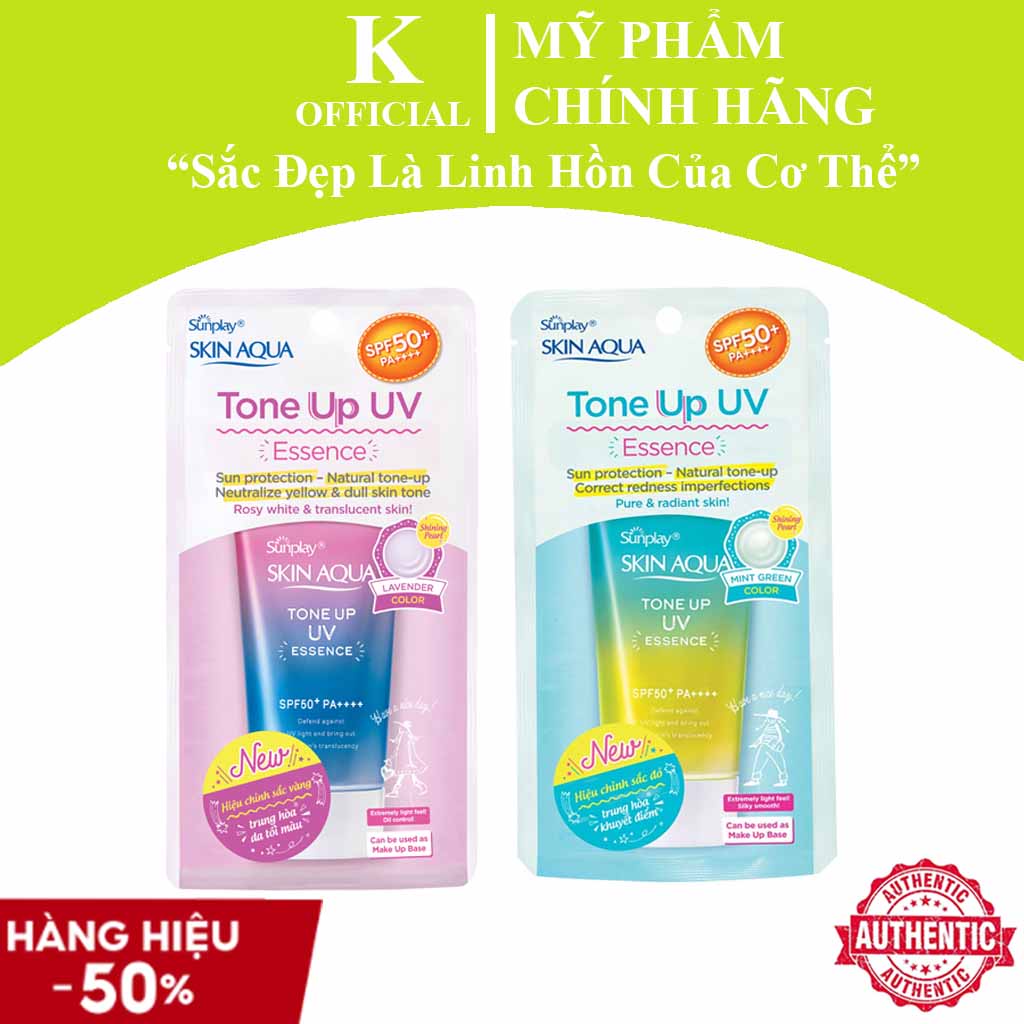 Kem chống nắng Skin Aqua Tone Up UV Essence SPF50+ PA++++ 50g