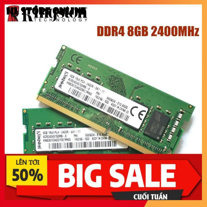 🎁 Ram Laptop Kingston DDR4 4GB/8GB Bus 2400