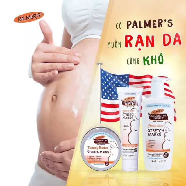 Kem/Lotion phòng và giảm rạn da Palmer Stretch Marks 125ml và 250ml
