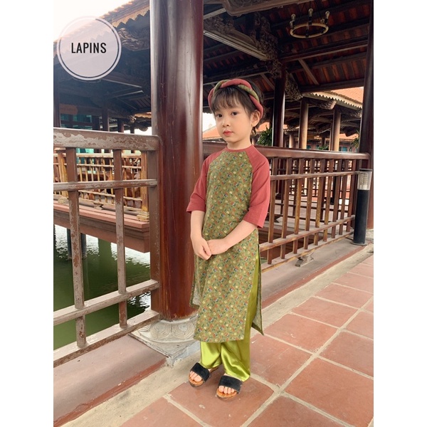 Set áo dài Tết cho bé