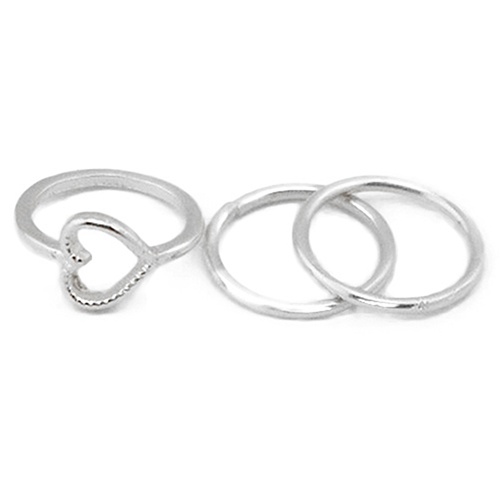 Set 4 Nhẫn Đốt Ngón Tay Nhiều Kiểu Đính Đá Phong Cách Boho