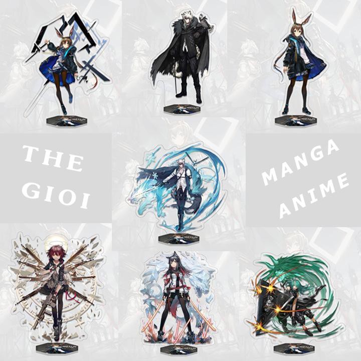 Mô hình nhân vật mica standee Arknights in hình anime chibi trang trí trưng bày