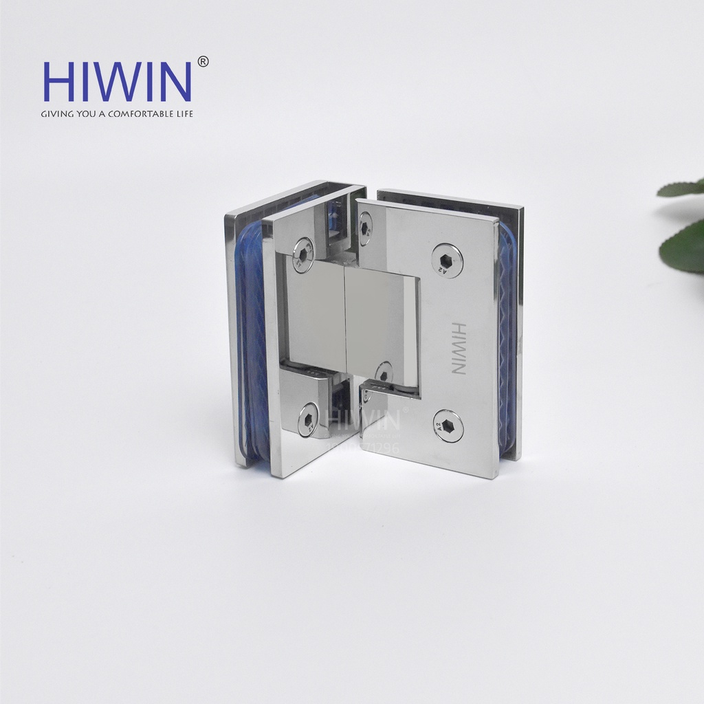 Bản lề cabin tắm 90 độ kính kính inox 304 Hiwin HG-009A (dày 5mm)