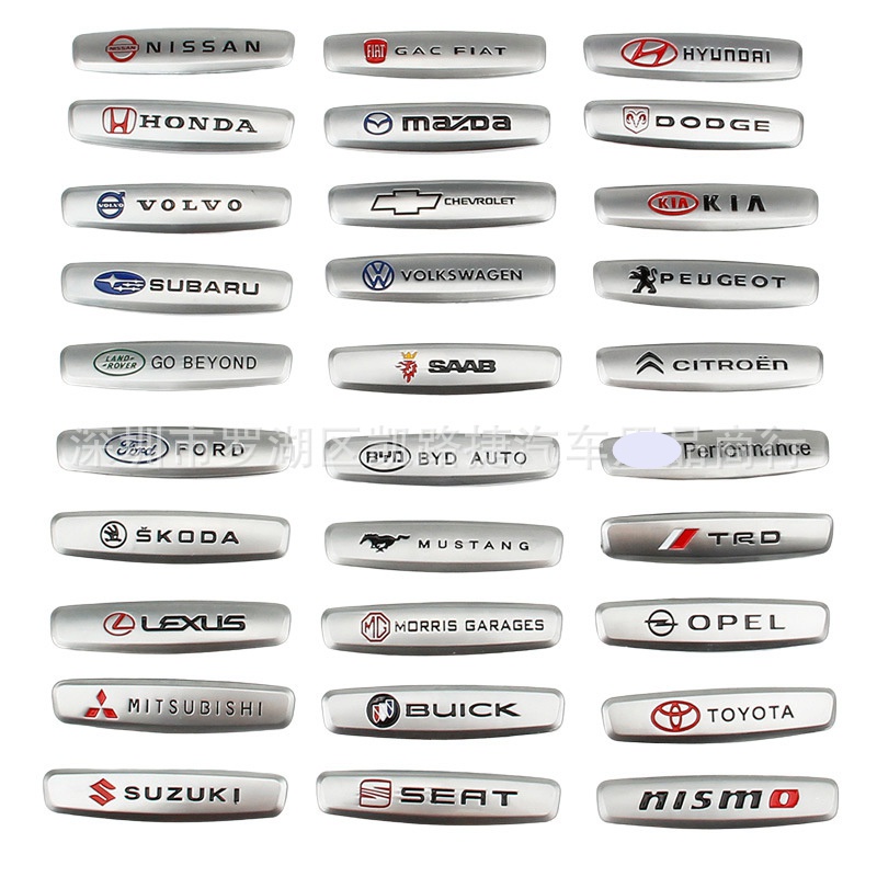 Logo Kim Loại Trang Trí Ghế Ngồi Xe Hơi Toyota Honda Ford Regal