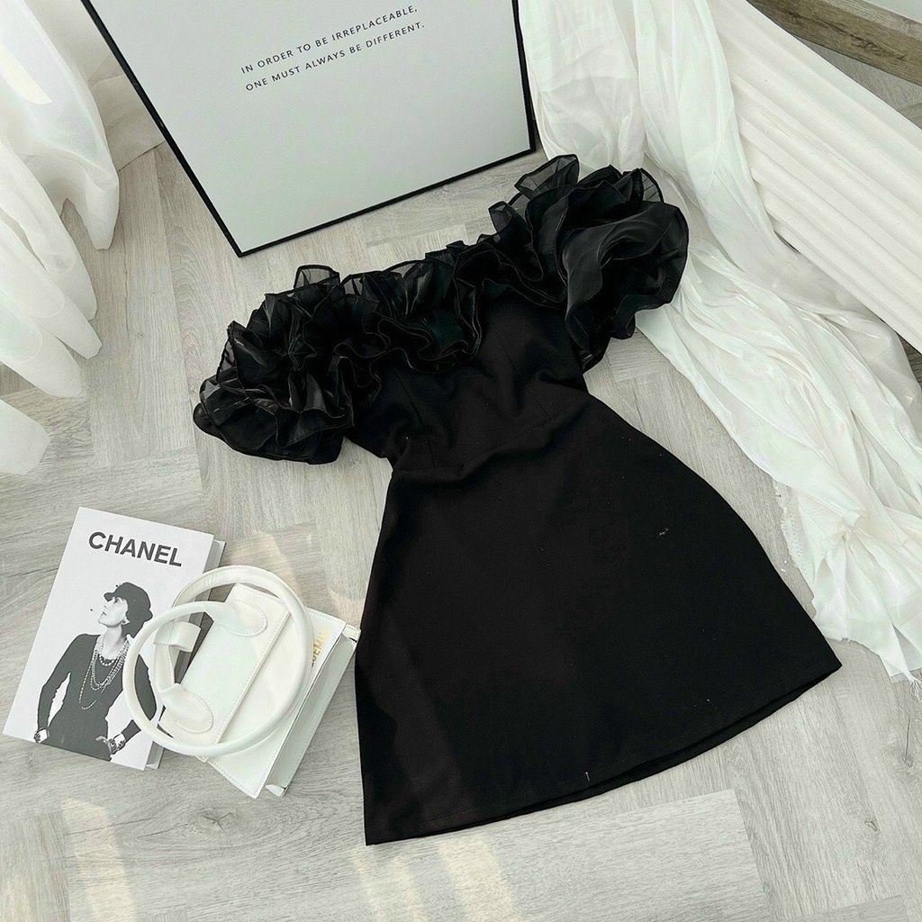 Đầm dự tiệc trễ vai bèo dáng xòe nhẹ siêu quyến rũ - Emily Dress | BigBuy360 - bigbuy360.vn